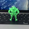 1/2/3/4/5Pcs 3D Printed Muscle Frog Statue PLA Green Frog Figurine Home Office Desktop Decoration Ornament Fitness Enthusiasts Gift
