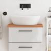 VidaXL Bathroom Countertop 60x40x2.5 Cm Solid Beech Wood 356003