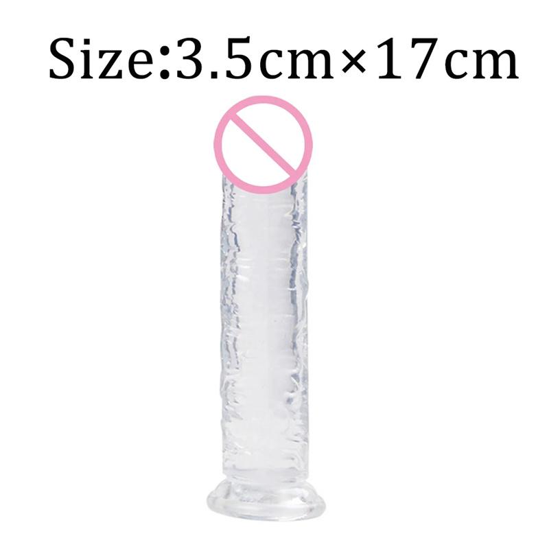 7 Size Realistic Dildo Jelly Penis Suction Cup Dildo Big Dick Female Masturbator Clitoral Stimulator Lesbian Sex Toys For Women