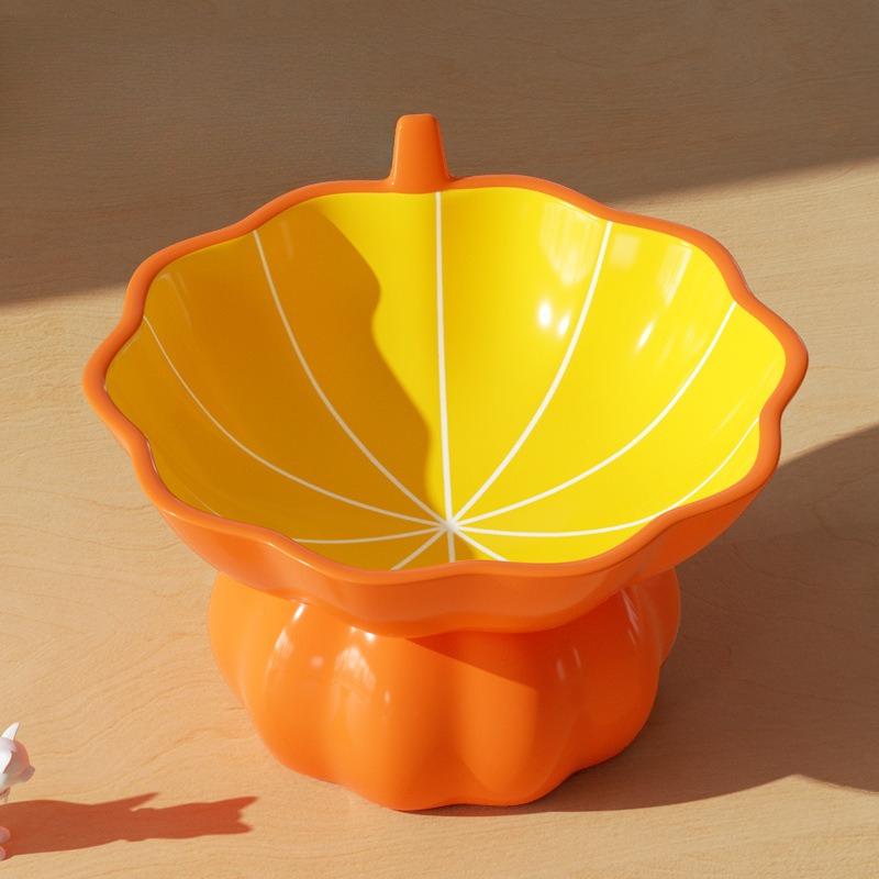 1pcs Ceramic Raised Cat Bowl, Elevated Cat Food Bowl for Indoor Cats, Anti Vomiting &Protect Pet's Spine, Cute Tilted Cat Dish