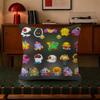 Puzzle Game B-Bubbles Bobble  Decorative Polyester Throw Pillow Cover Square Suitable for Home Office Coffee Shop Decor