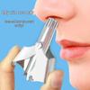 Rechargeable Stainless Steel Nose Hair Trimmer with Scissors Cleaner and German Precision for Men