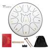 Steel Tongue Drum Set Ethereal Drum with Bag Sticks Music Book Drum Holder Sound Healing Hand Drum for Meditation Yoga Chakra Music Therapy