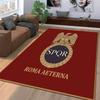 Roman Eagle SPQR Carpet with 'Roma Aeterna' Text in Red Style Suitable for use as an anti-slip for living room bedroom sofas