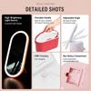 Touch Control Makeup Organizer Box Adjustable Angle Vanity Mirror LED Makeup Mirror  Bathroom