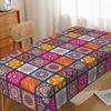 Ethnic Style Table Cover Rectangle Table Protecter Useful Bohemian Mandala Tablecloth  Banquet