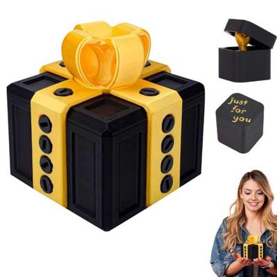 Otravná dárková sada s překvapivým prstem, interaktivní 3D puzzle, šroubovací výzva, dárková krabička pro žertíky s dvojitým úložným prostorem k narozeninám, Vánocům, Halloweenu