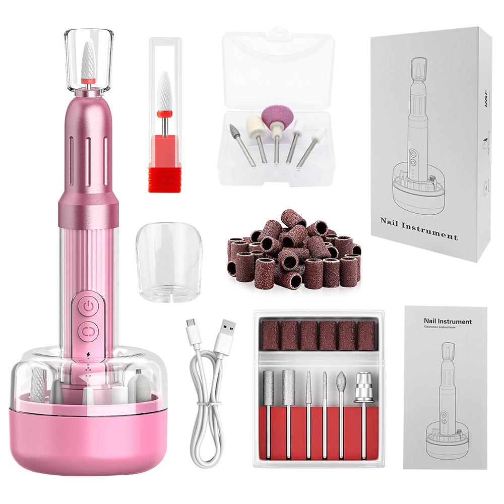 Professional Electric Nail Grinder for Gel Polish Removal: Portable Nail File & Buffer Machine