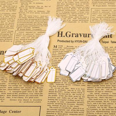 200Pcs Preis Label Tags Schmuck Preis Label Papier Karten Rechteckigen Blank Tag