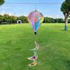 Rainbow Colors Hot Air Balloon Spinner Multistyles Striped Tie Dye Pinwheels Wind Spinner