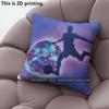 Tie Dye Soccer Player Sport Throw Pillow Covers Pattern Cushion Cover Suitable for Sofa Bedroom Car Pillow Cover