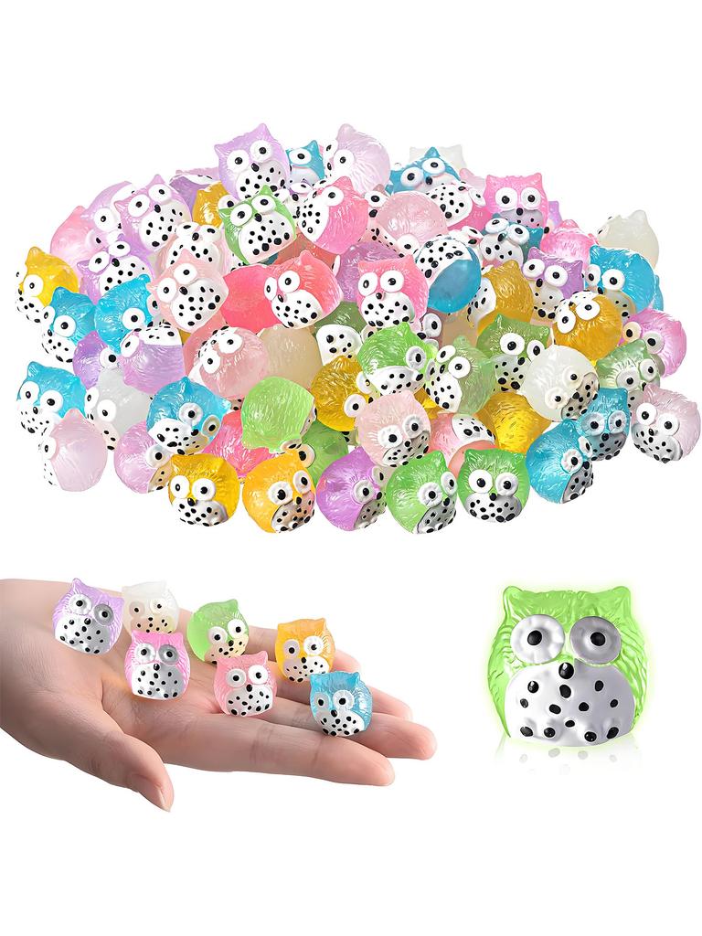 Mikrolandschaft Moos Kreatige Leuchtende Eule Garten DIY Dekorative Zubehör Kleine Ornamente Für Kinder Erwachsene Kindergeburtstag Geschenk Feiertagsgeschenk