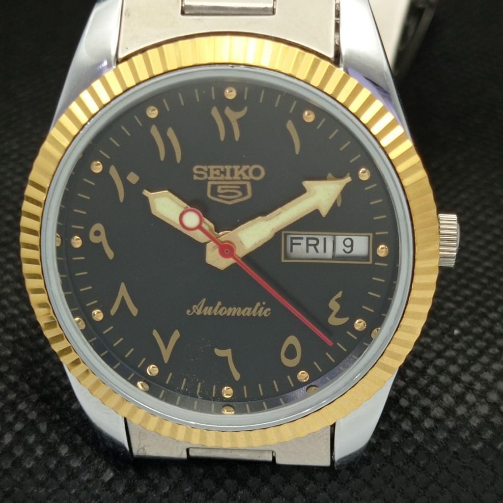 RENOVOVANÉ SEIKO 5 PRESIDENT AUTO PÁNSKÉ HODINKY JAPONSKÉ HODINKY TRANSPARENTNÍ ZADNÍ A305164-2