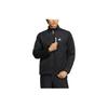 adidas Logo Print Pattern Zipper Letter Stand Collar Cotton Jacket Men Jackets Black HG8293