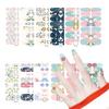 Easter Cute Rabbit Flower Nail Art Stickers - Full Cover, Waterproof, Long-lasting (YMY2073-2084)
