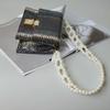 New Fashion Woman Handbag Accessory Parts Puring White Pearl Acrylic Resin Chain Luxury Solid Strap Women Cute Clutch Chains