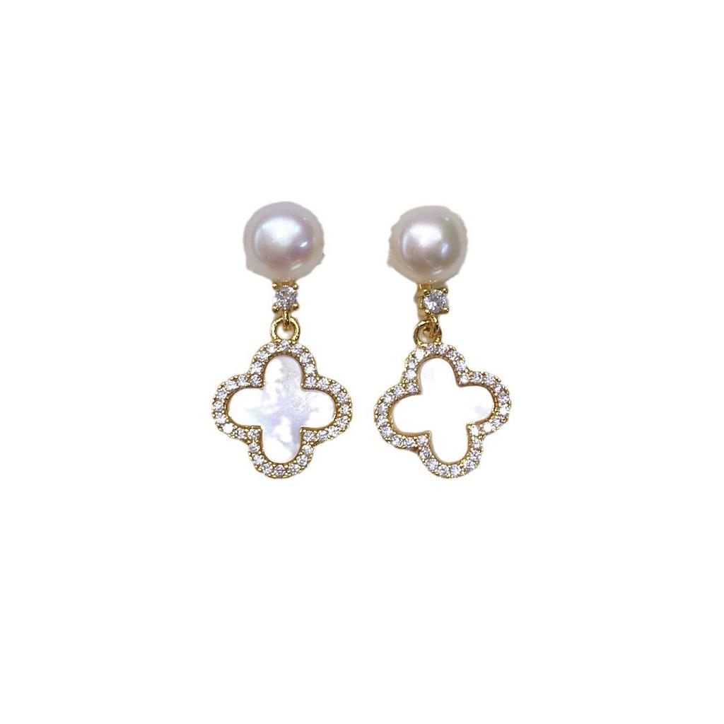 Fashion Four-leaf Clover Earrings for Women Exquisite Luxury Earrings