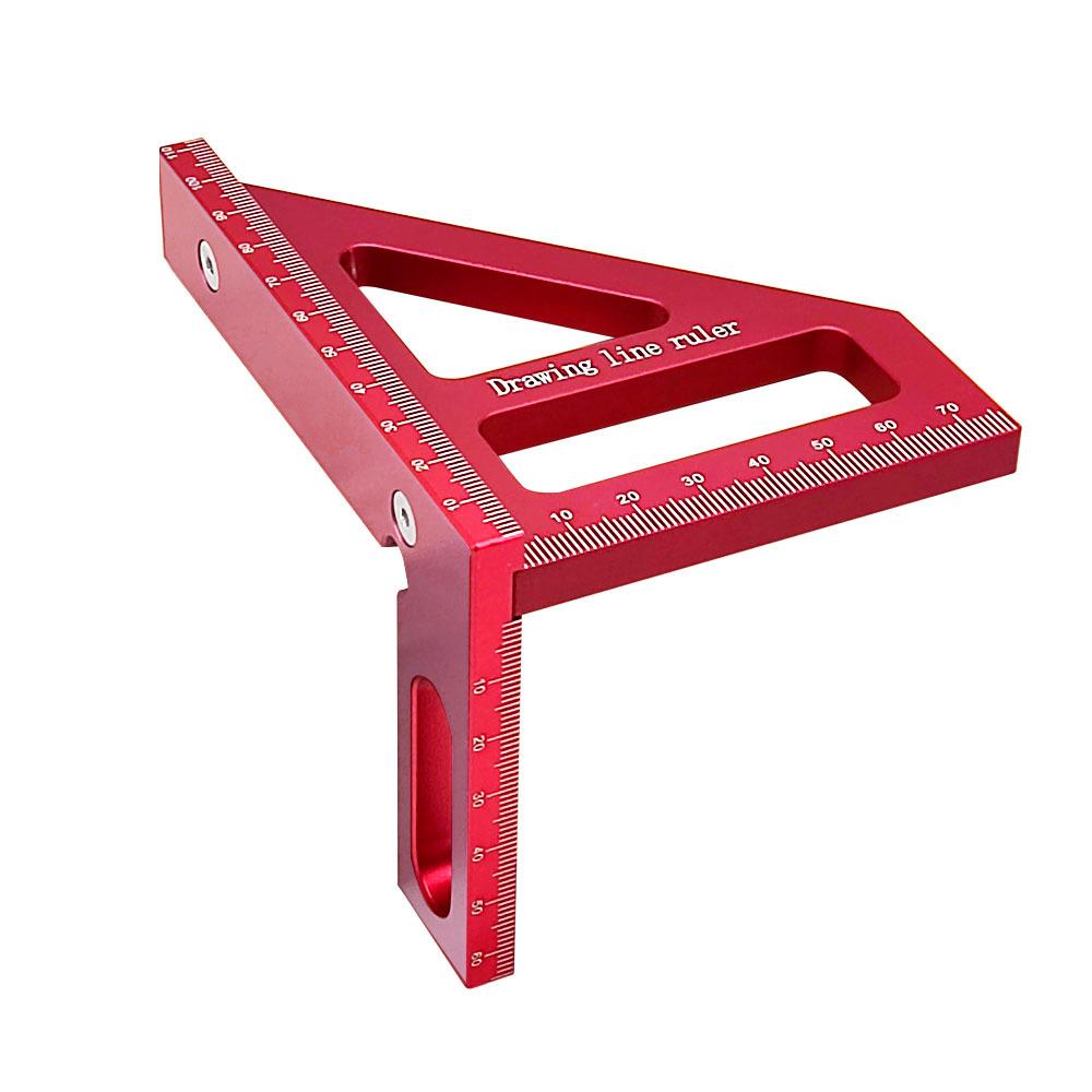 Riglă de marcare pentru prelucrarea lemnului, riglă de unghi drept, riglă de unghi, riglă triunghiulară, dispozitiv de marcare, indicator de marcare, dispozitiv de unghi, riglă din aliaj de aluminiu