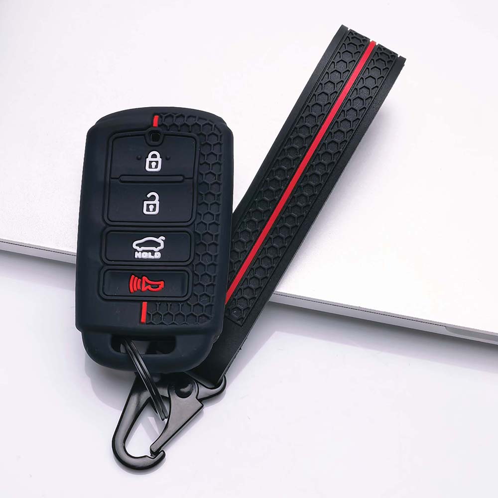 Key Fob Cover for Hyundai with Keychain Anti-Scratch Guard Shockproof Protection Soft Grip Texture Responsive Button Touch Dust Resistant Cover