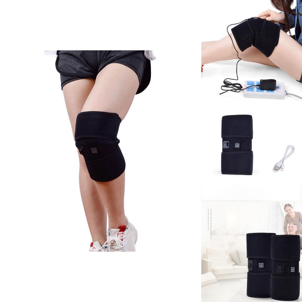Electric Knee Arthritis Thermal Therapy Pad With Adjustable Wrap And Long Power Cord For Pain Relief And Injury Recovery