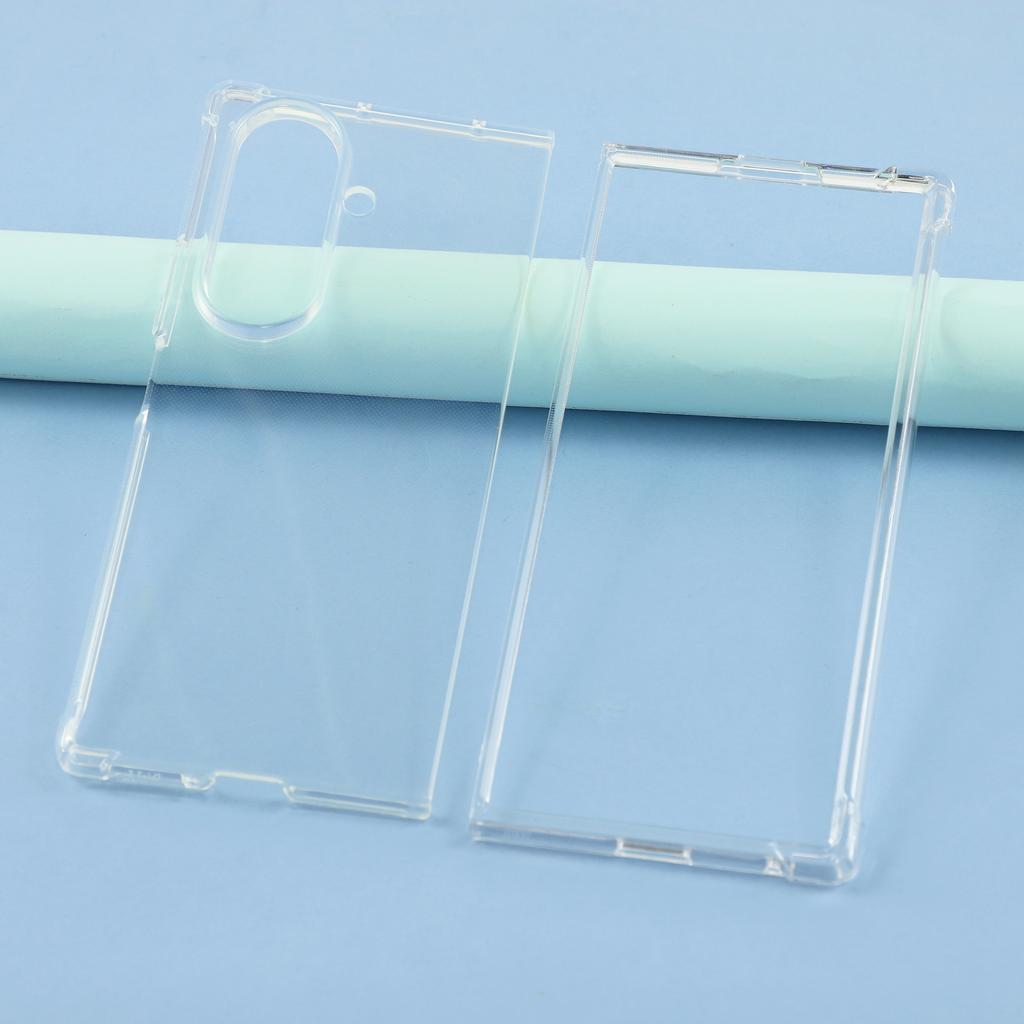 For Samsung Galaxy Z Fold7 5G Case Crystal Clear TPU Phone Cover with Reinforced Corner