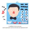 Expressions DO IT YOURSELF Felt Fabric Handmade Stickers Playthings Puzzle Change Children Learning Playthings Teaching Aids Ideal For Kids
