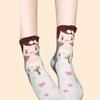 Hochzeits-Crew-Socken Geschenk Cartoon Brautpaar-Muster Baumwollsocken Verheiratete Dekoration Verlobung Flitterwochen Unverzichtbares Geschenk