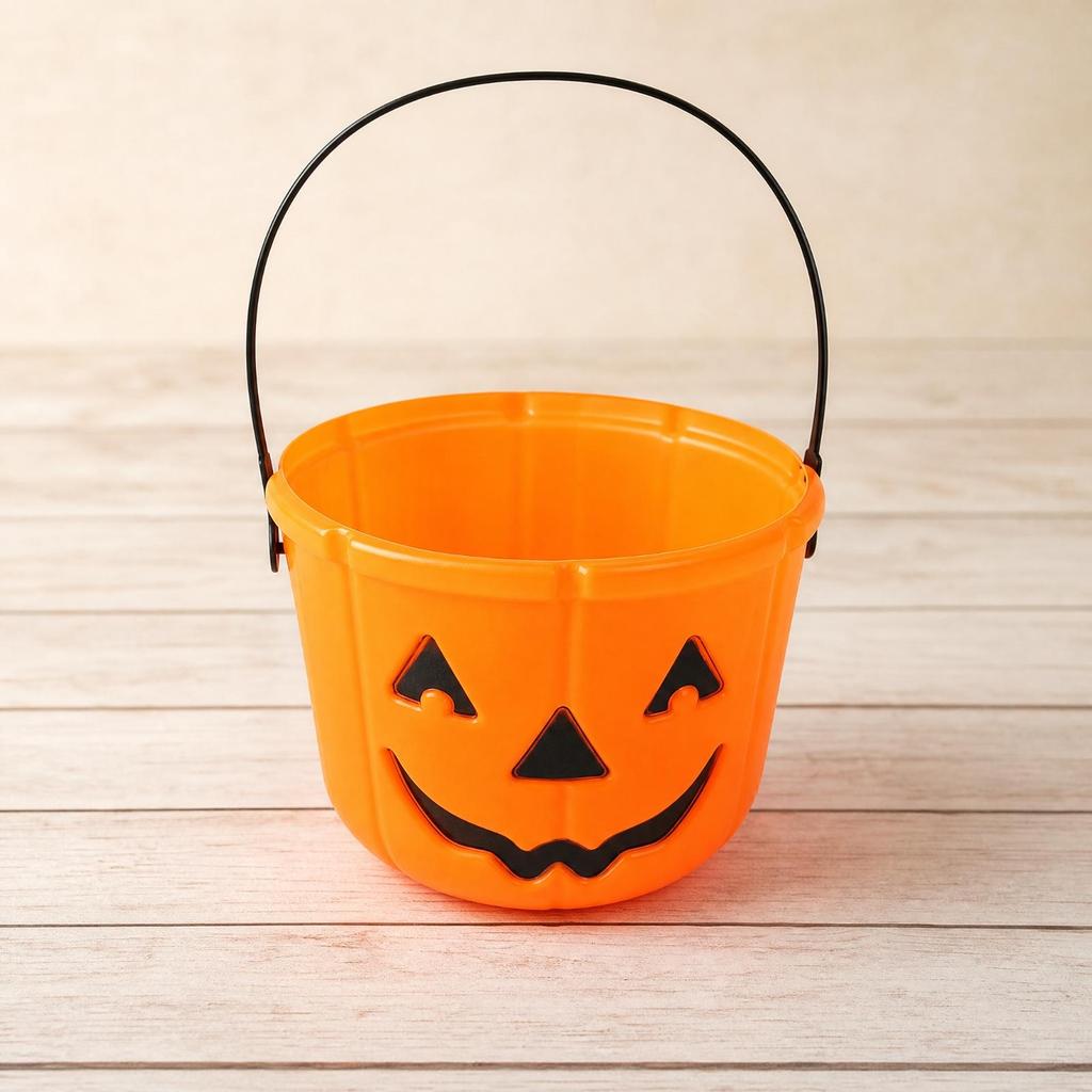 Halloween Kürbis Eimer Geräumig Jack-o'-Lantern Süßigkeiten Wiederverwendbar
