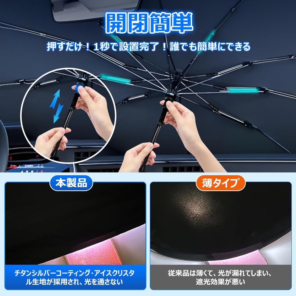 Reinforced Windshield Sunshade for Honda Step WGN and RP8 UV Flexible Light Easy Installation and Car Storage Bag [2025 Edition, 360° Rotation] RP6,