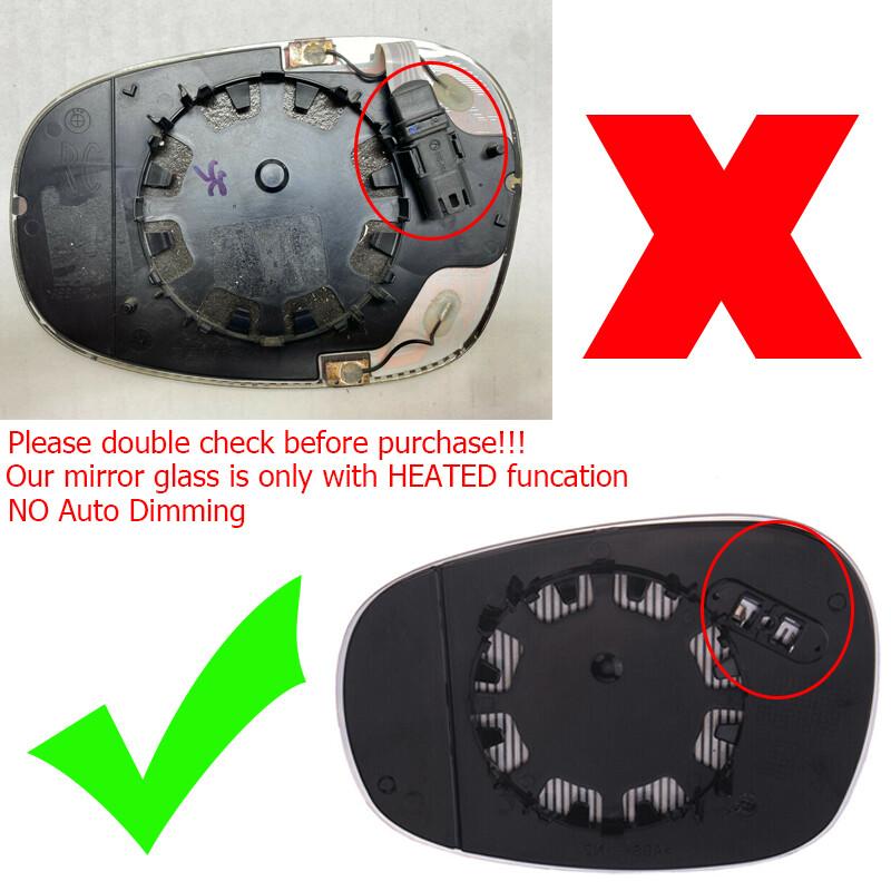 1x Right Side Mirror Glass Heated For BMW E81 E90 E91 E92 325i 328i 335i 2009-13