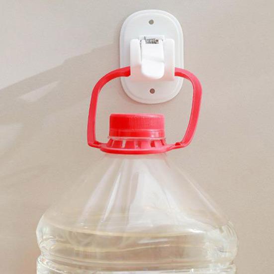 Gardinstangkrok To installasjonsmåter Selvklebende No-punching Anti-skli med skruehull Lastbærende Soverom Stue Gardinstang Holderstang