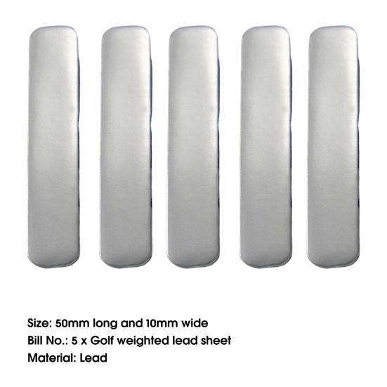 5 יחידות עופרת גולף יעילה ניידת בצפיפות גבוהה עמידה בפני שחיקה עמידה מוסיפה משקל למכה דביקה מעצמה