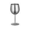 Stainless Steel Red Party Wine Goblet Bar Juice Beer Drink Champagne Cup