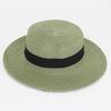 Color Square 20 Buckle Round Straw Hat Summer Travel Sunshade Cap Breathable