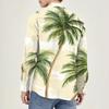 Men's Fashion Long Sleeve Printed Casual T Shirt Button Regular Fit Shirt Top
