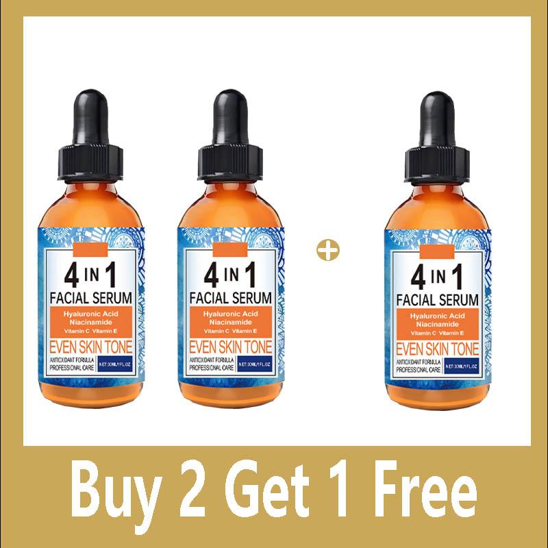 4 In 1 Face Serum Hyaluronic Acid Niacinamide Vitamin Anti-Aging Anti-wrinkle Deep Moisturizing Firming Skin Care