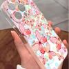 Pink Butterfly Shockproof Clear Case for iPhone 15/16/17 Pro Max/14