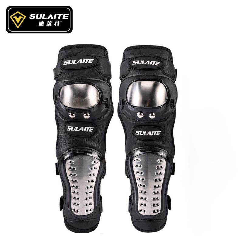 Motorcycle Stainless Steel Knee Kneepad for Men Protective Sport Guard MTB Racing Motocross Protector Gear Riding ProtectiveGear