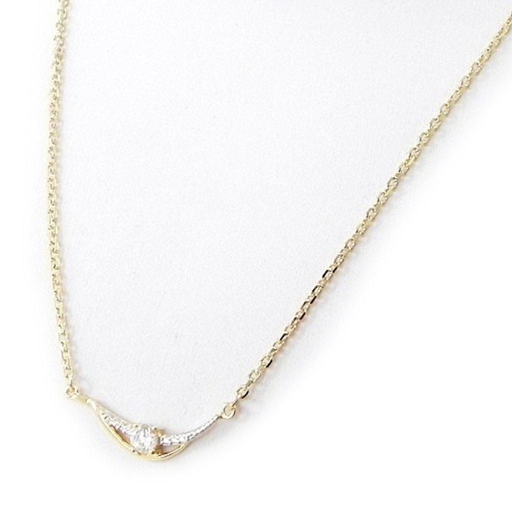 Les Trésors De Lily [I1152] - Colier placat cu aur „Scarlett” aur alb - 20x5 mm