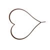 Metal Heart Shape Outside Garden Stake Decorative Plant Stake Easy Installation Rusted Iron Stake for Yard Outdoor