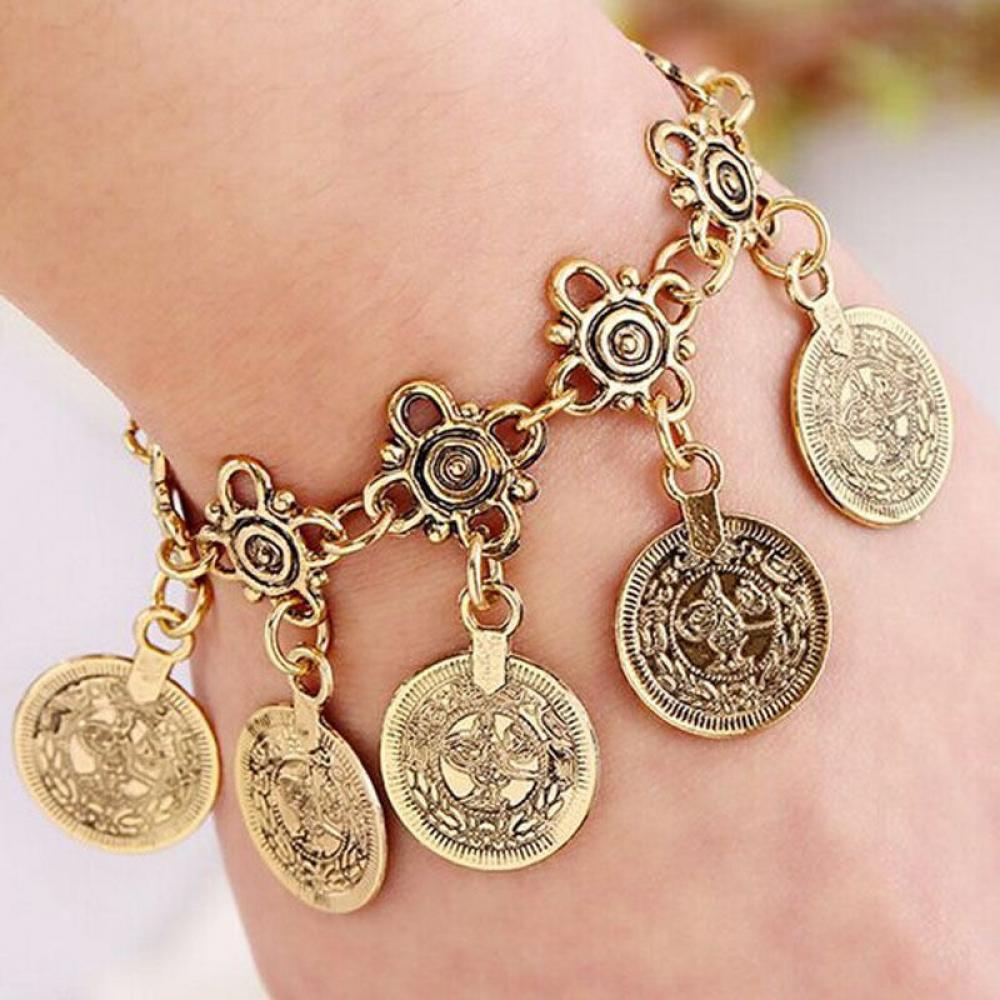 Fashion Sandals Turkish Bracelet Coin Anklet Barefoot Bohemian