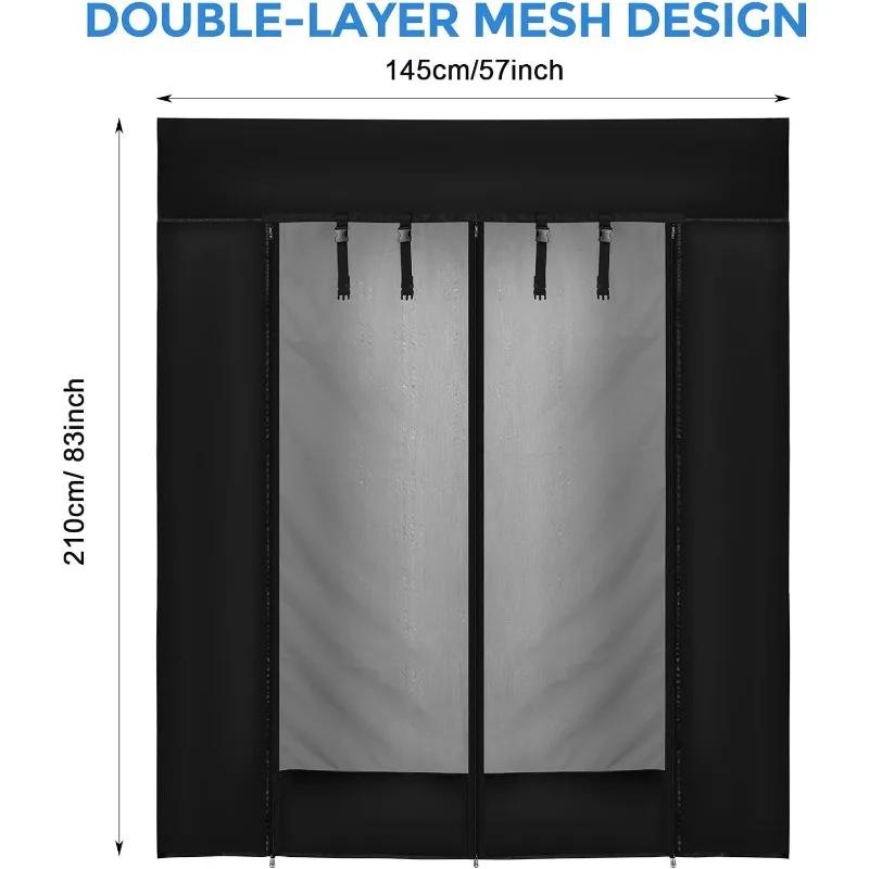 Trunk Ventilation Mesh Campervans Sliding Door Van Mosquito Net with Zipper for Fiat Ducato / Peugeot Boxer / Citroen Relay