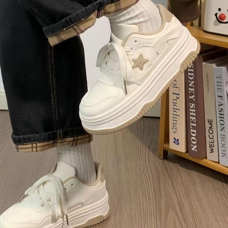 Star women's shoes little white shoes women's 2025 spring and autumn new student versatile casual platform breathable board shoes original trendy shoe