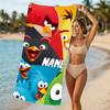Customizable personalized beach towels Angry Birds game themed designs.Suitable for the beach, yoga, sports;ideal as beach accessories