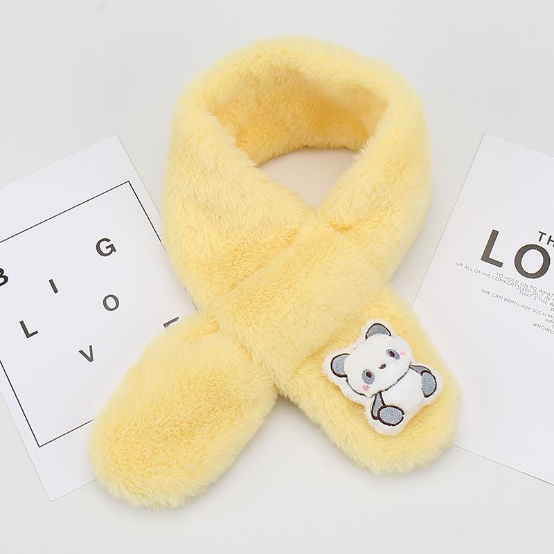 Plüsch-Cartoon-Schal für Kinder: Gemütlicher Nackenschal für Jungen und Mädchen