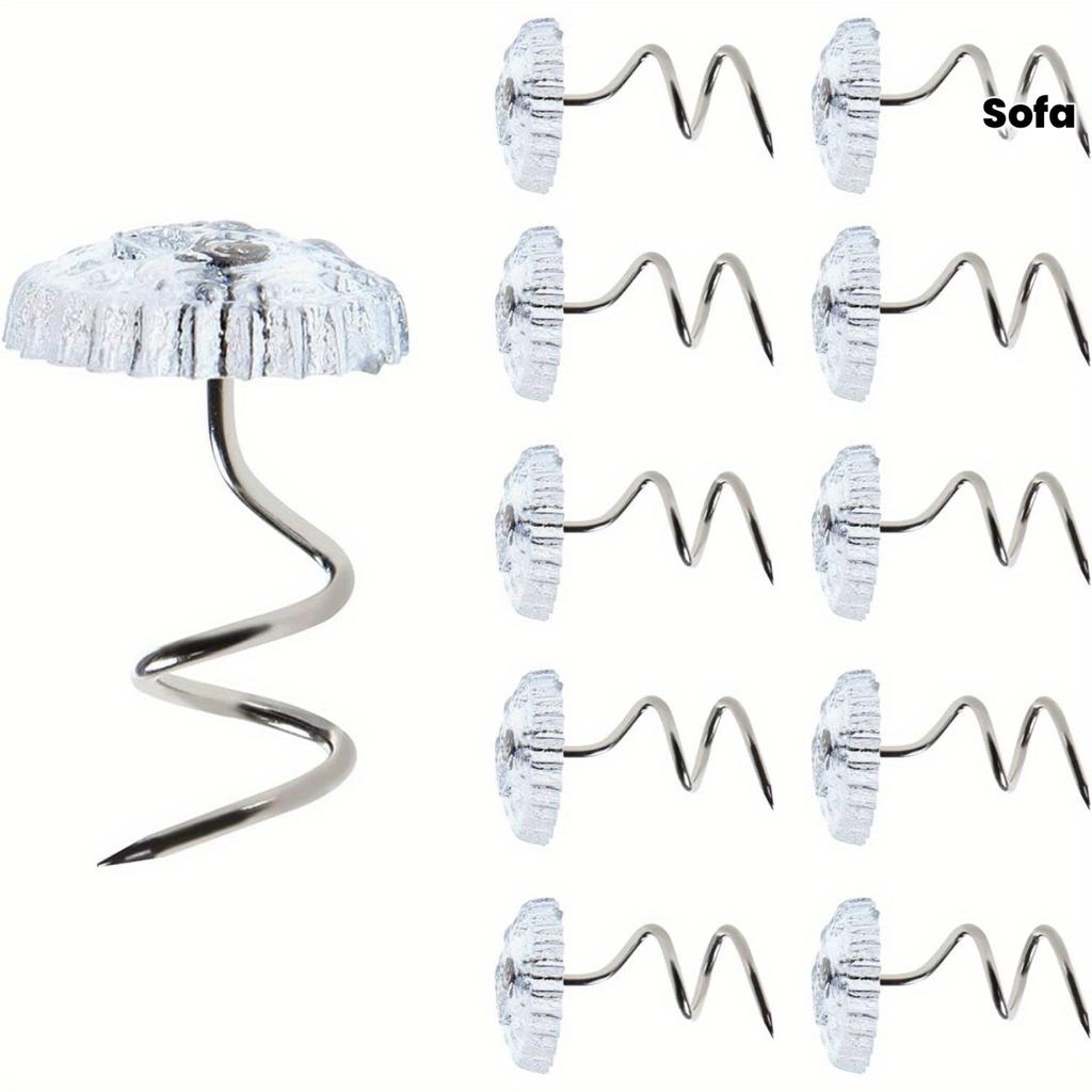30Pcs Sheet quilt sofa cushion clip holder, transparent head, twist screw head for sofa sofa bed cover