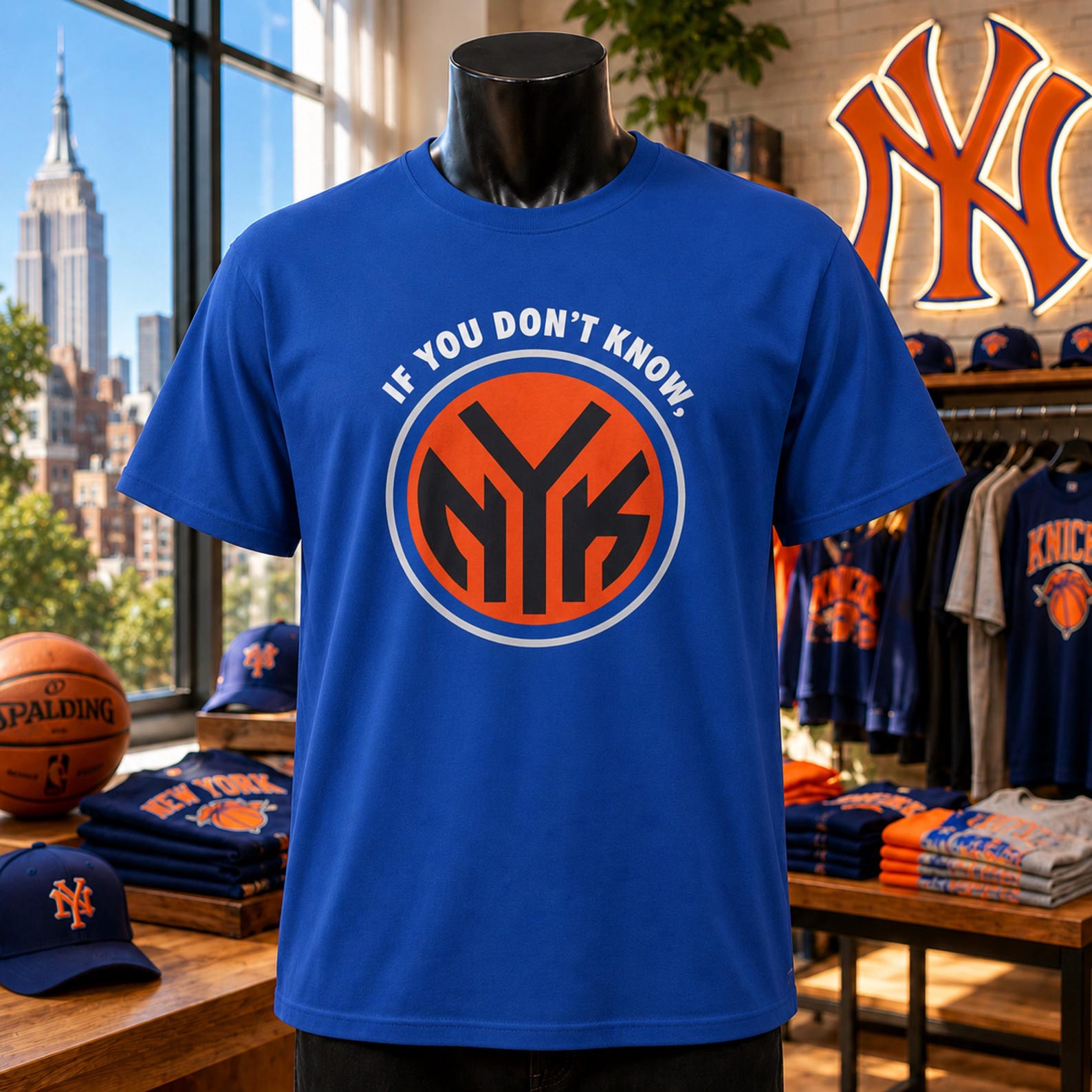 If You Don t Know NYK Shirt, NY Basketball NBA Champions TShirt, New York Knicks Champions Tee L