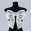 Stylish Bowknot Wool Embroidered Beaded Applique Corsage Flower Collar