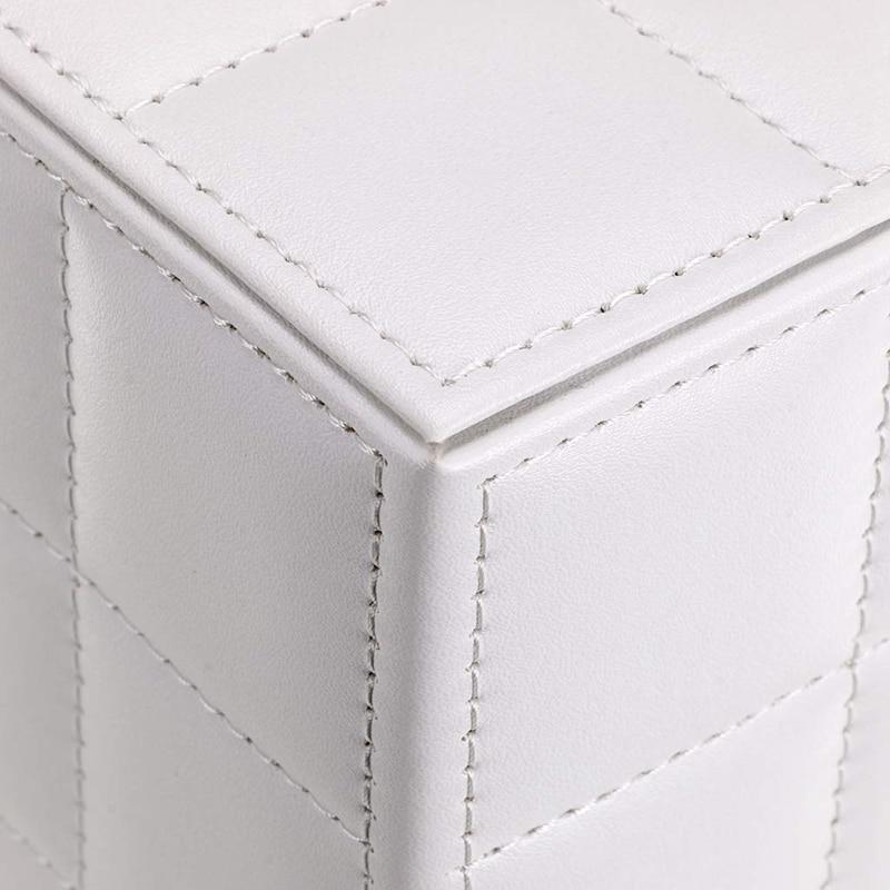 PU leather box handle, square towel holder with magnet | towel box
