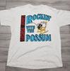 Vintage George Jones Rockin With The Possum Koszulka Męska Biała S-2345XL Unisex Koszulka